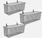 Set of 3 Wire Organizer Display Wall Mounted Hanging Baskets Storage Bins